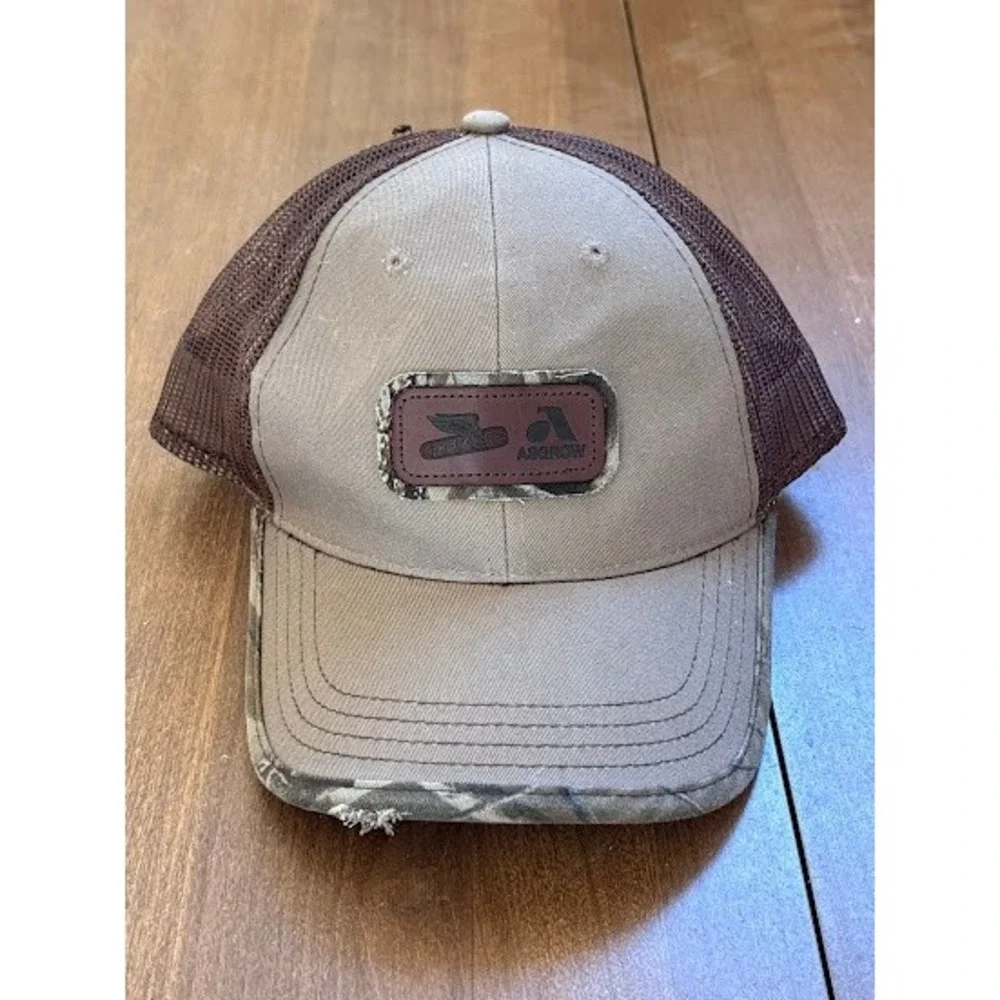 ASGROW DeKalb Brown Trucker Hat Camo Trim One Size Fits Most‎